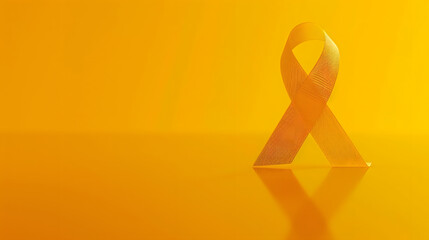 Yellow September Suicide prevention day Childhood Sarcoma bone and bladder cancer Awareness month Yellow Ribbon for supporting people life and illness Healthcare and World cancer day c : Generative AI
