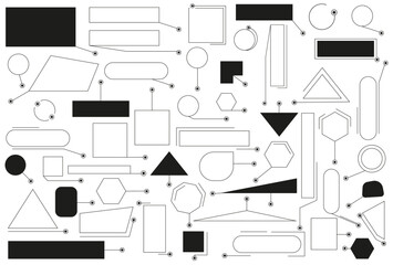 Сallouts titles .Digital callouts .Callouts titles banner . Callouts titles banner. Futuristic callouts template, digital line text frame boxes and callout label 