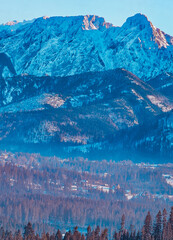 View of the Tatra Mountains and Giewont
