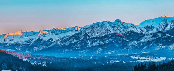 View of the Tatra Mountains and Giewont