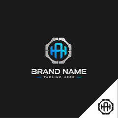 A modern tactical logo features the blue color initials 