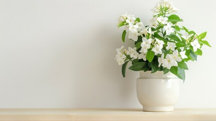 Fototapeta premium Jasmine background with copy space. Valentines day, mothers day, women's day concept.