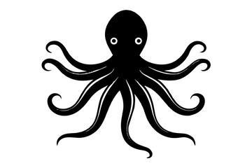 octopus vector silhouette illustration