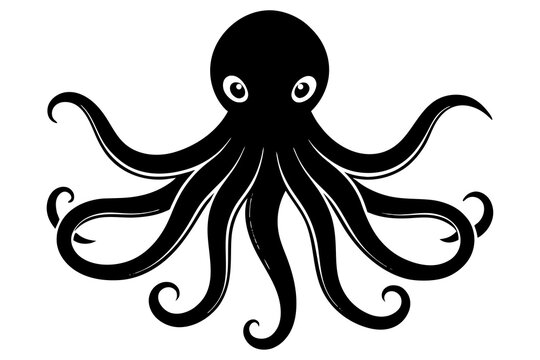 recommend clip art: octopus vector silhouette illustration