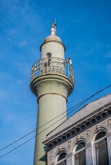 Fototapeta premium beyazid-i cedid camii. beyazid-i cedid mosque. historical minaret. istanbul, turkey.
