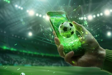 dynamic and immersive experience of live soccer betting through a smartphone.