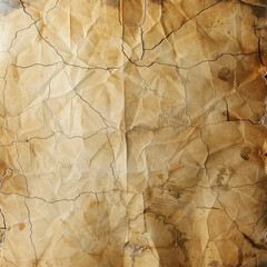 an old, weathered, and cracked piece of parchment or paper. It has an antique appearance with creases, stains, pirate map, giving it an aged, antique feel - blank background element