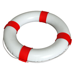 Life Preserver 3D Render isolated illustration