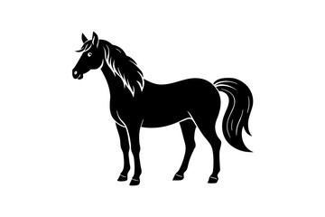 horse vector silhouette illustration