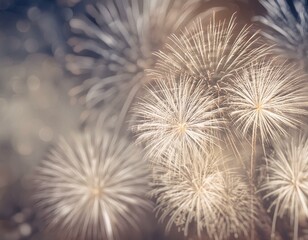 a close up of a bunch of fireworks on a dark background with a blurry image of firecrackers in the middle of the image and a blurry foreground. - Powered by Adobe