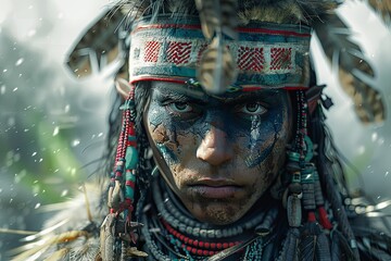 Warrior Creature: Intricate Portrait of Magnificent Detail in Stunning Digital Artwork