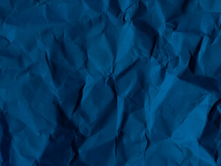 blue crumpled paper texture pattern