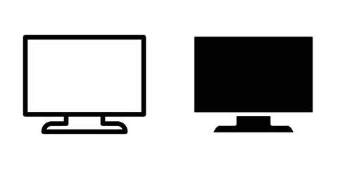 Illustration Vector graphic of monitor icon template