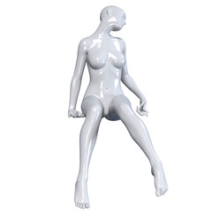 3d human figure Mannequin with a body 3D Render isolated illustration