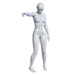 3d human figure Mannequin with a body 3D Render isolated illustration