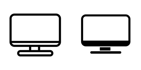 Illustration Vector graphic of monitor icon template