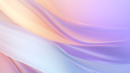 Soft Pastel Gradient of Flowing Abstract holographic Waves.