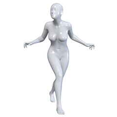 3d human figure Mannequin with a body 3D Render isolated illustration