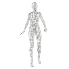 3d human figure Mannequin with a body 3D Render isolated illustration