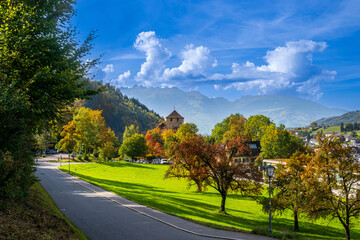 The City Feldkirch With Castle