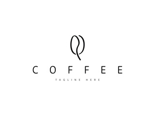 letter Q coffee bean logo design