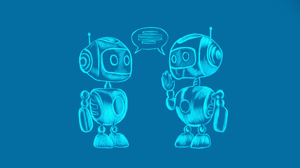 robot. artificial intelligence concept vector illustration.
