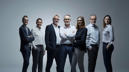 Obraz premium team of successful business people : Generative AI