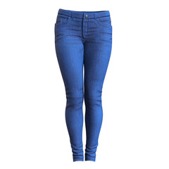 Skinny Jeans Female Fashion Cloth isolated 3d rendered illustration