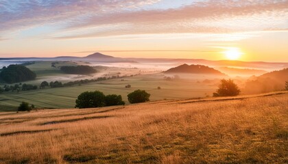 Fototapeta premium sunrise in the mountains