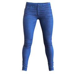 Skinny Jeans Female Fashion Cloth isolated 3d rendered illustration