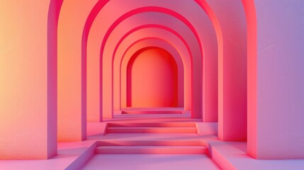 Fototapeta premium Attractive gradient backdrop ideal for social media visuals