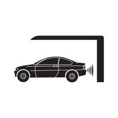 Car parking sensor signal icon