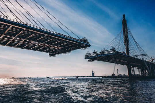 unfinished bridge in the bay