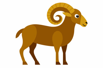 bighorn sheep cartoon vector illustration