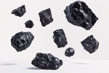 Explosive Black Diamonds Art Installation