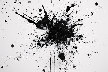 Abstract Artwork with Splatter Effect