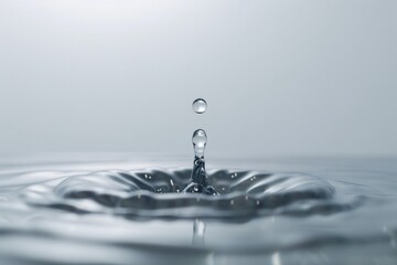 Droplets of Water Creating a Rippling Effect