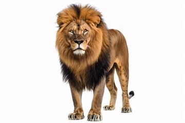 Obraz premium Majestic Lion Staring Directly at the Camera