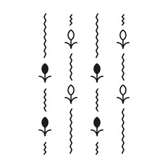 Abstract symbols representing fertility and energy. Creative conceptual icons. Vector illustration. EPS 10.