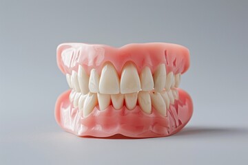 Fototapeta premium Dental Implants: High-Quality Resin Dentures on Display