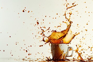 Coffee Spill Photography: Dynamic Motion Blur