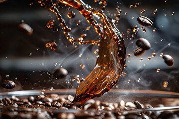 Coffee Brewing Process in Motion
