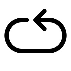 Arrows thin arrow cycle loop - Icon Set - Outline, Simple, Filled, and Silhouette.svg