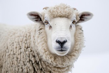 A Shaggy Sheep Staring Directly into the Camera