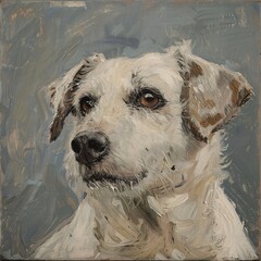 Fototapeta premium Portrait of a Dog: A Study in Expression and Eyes
