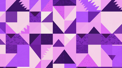 Fototapeta premium Purple Geometric Baby Clothes Image, Pattern Style, For Wallpaper, Desktop Background, Smartphone Cell Phone Case, Computer Screen, Cell Phone Screen, Smartphone Screen, 16:9 Format - PNG