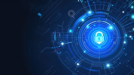Obraz premium Cyber Security, business technology privacy concept cyber security data protection. , abstract technology background.