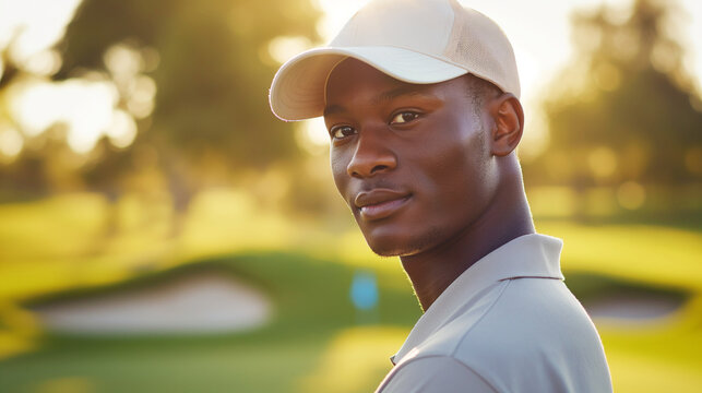 ゴルフを楽しむ若い男性 Young man enjoying golf