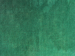 Close-up of green woven fabric texture