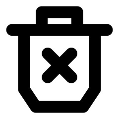 Obraz premium trash line icon